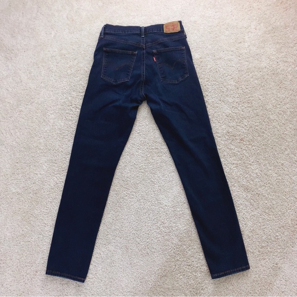 LEVI STRAUSS Blue Jean Denim Slimming Skinny Pants Jeans Size 28 - Picture 5 of 8